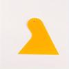 10pcs Yellow Plastic Scraper Set for Car Films And Mobile Phones - Triangular Design, Thickened Plastic, Anti-Warping Edge