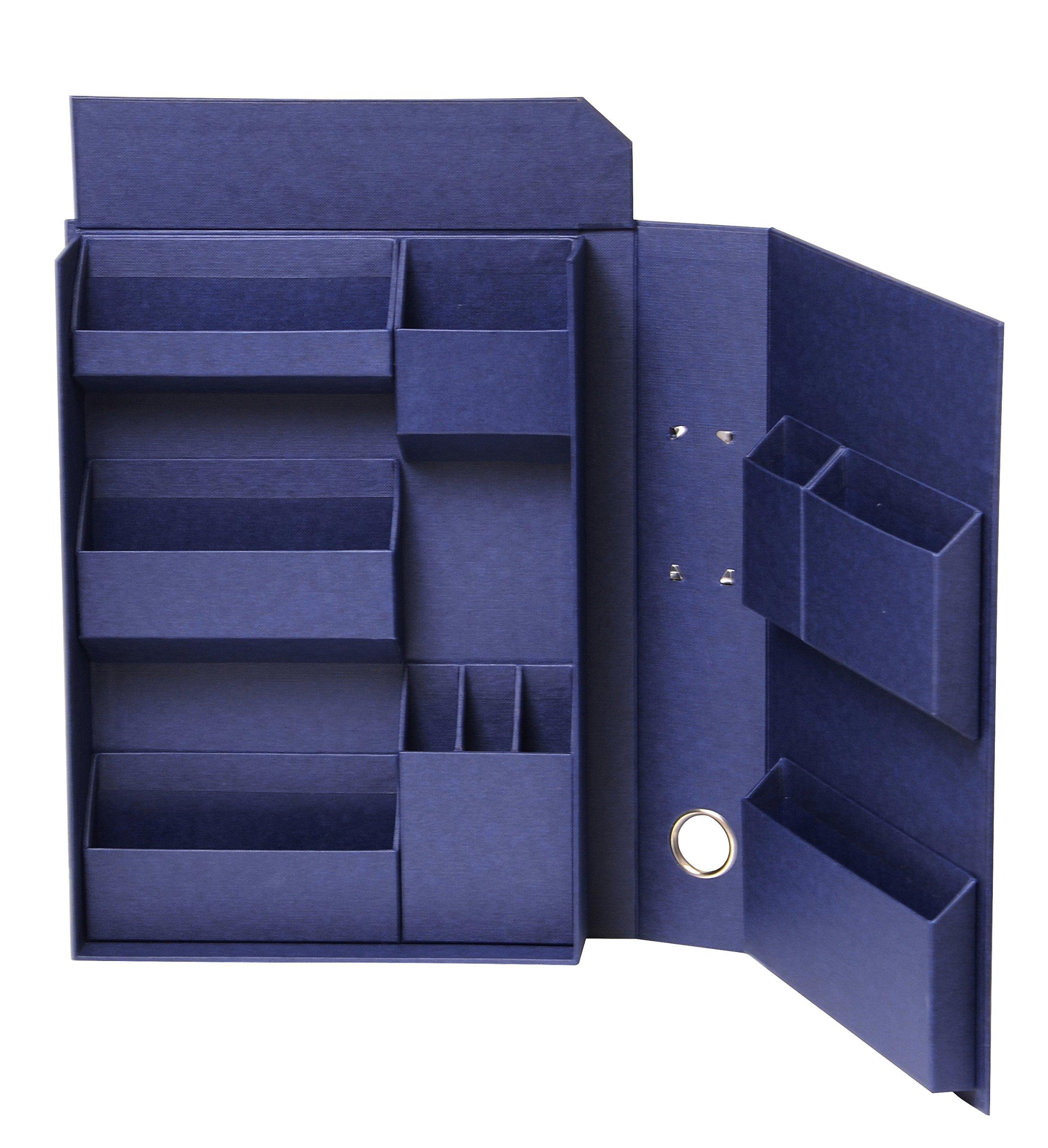

Nakabayashi Lifestyle Tools Small Item Storage Box for A4 Files, Navy Blue LST-FA4NV