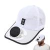 Breathable Sunhat with Solar Fan Outdoor Sun Protection Hat USB Rechargeable Fan Baseball Caps Summer Sunscreen Sunshade Hats