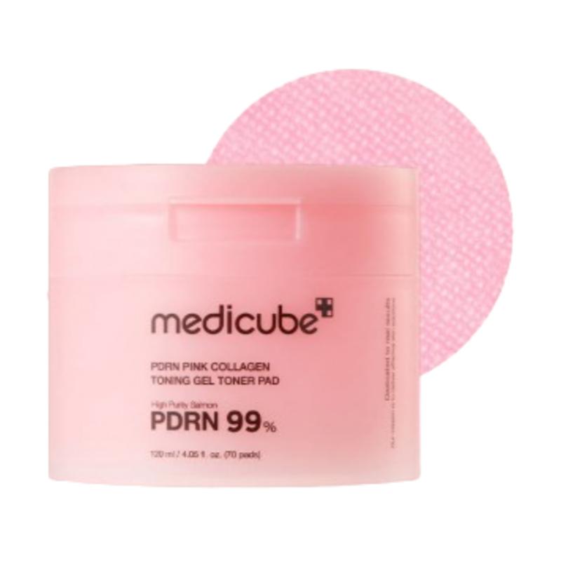 

PDRN Розовый Коллаген Тонизирующий Гель Тонер Пэды 120мл 70шт
