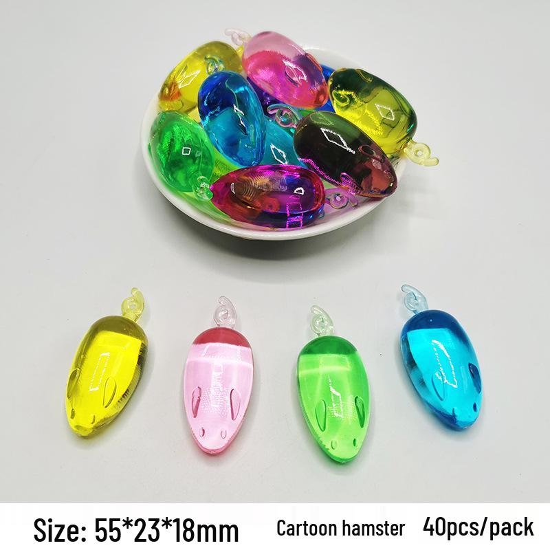 Colorful Mini Acrylic Milk Bottle Cartoon Ornaments - Cute Handmade DIY Decorative Accessories