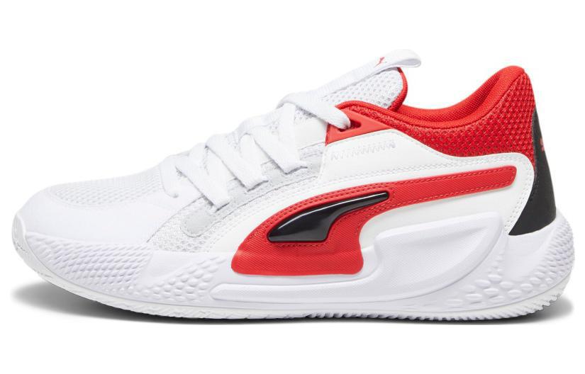 PUMA Court Rider Chaos White For All Time Red 379013-04 44.5