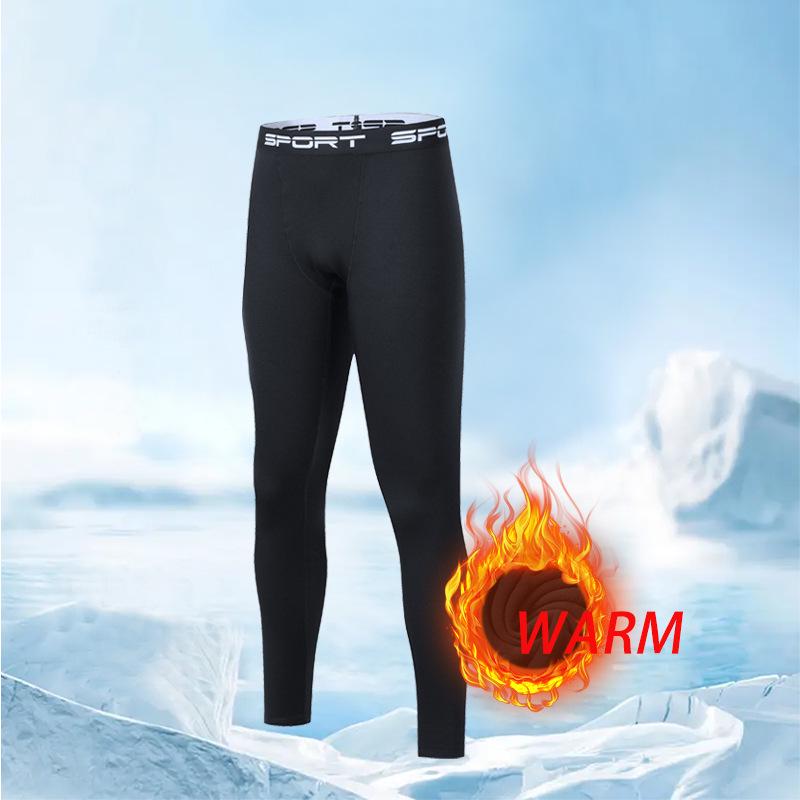 Conjunto de Capa Base Cálida de Secado Rápido para Hombre para Otoño/Invierno - Ideal para Montañismo, Senderismo y Running