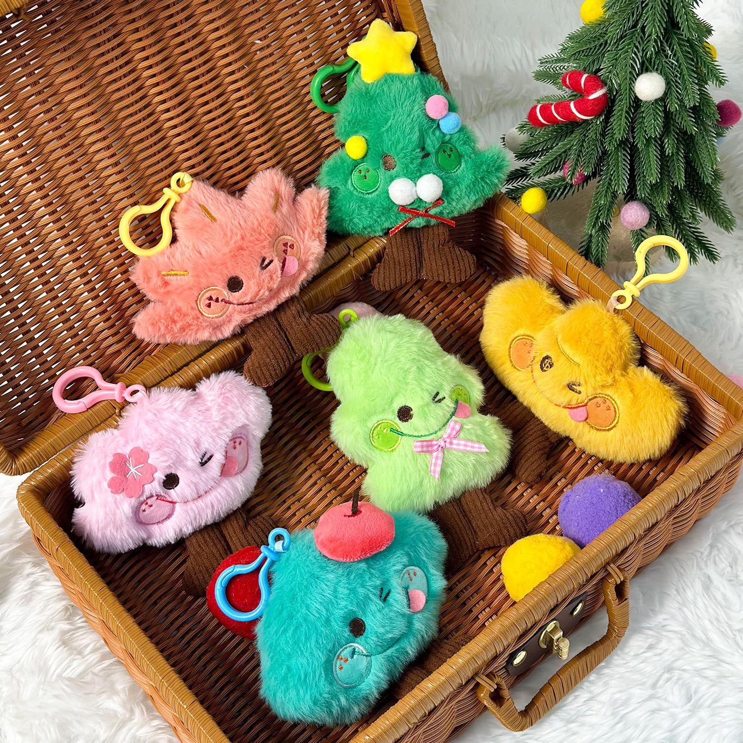 

Christmas Elk Plush Doll Cute Christmas Bear Rag Doll Children s Gift Grab Machine Doll Color Random Shipping