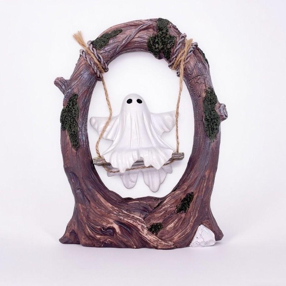 Handicraft Halloween Swing Ghost Ornament Model Ghost Halloween Decoration Desk Decor