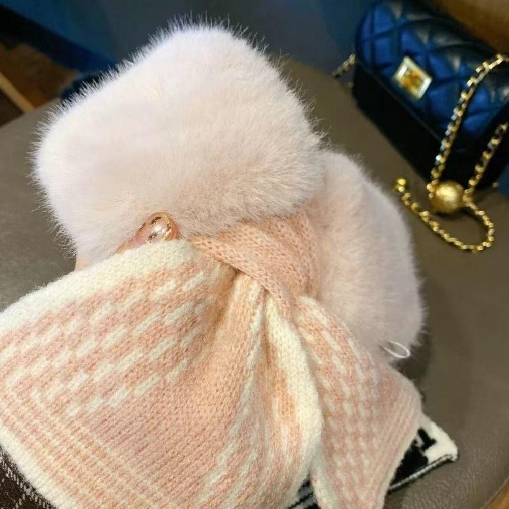 Long Thicken Neck Scarf Korean Style Fluffy Knitting Neck Shawlrf  Autumn/Winter