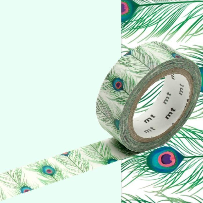 Masking Tape MT EX plumes paon Rose