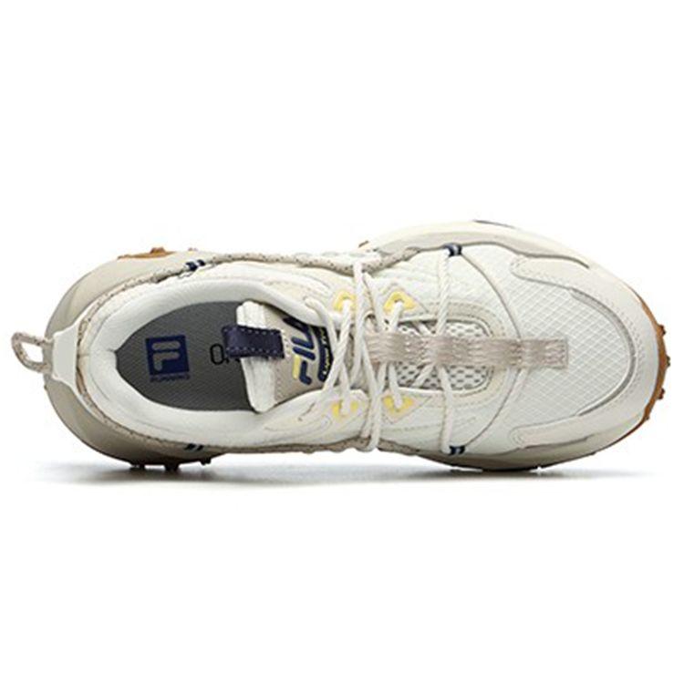 Fila Lynx Running Lynx Trail Professional Fabric Synthetic Leather TPU Low Top Trail Running Shoes Women Sneaker Light-White A12W142208FWW