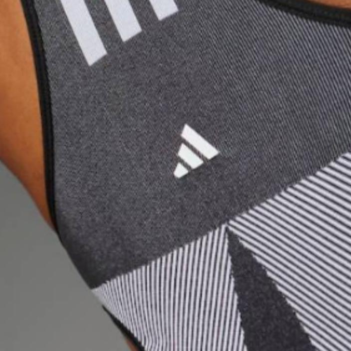 Adidas FW23 Hollow Design Sports Tight Fitness Bodysuit Women Bodysuit Black White IB1255