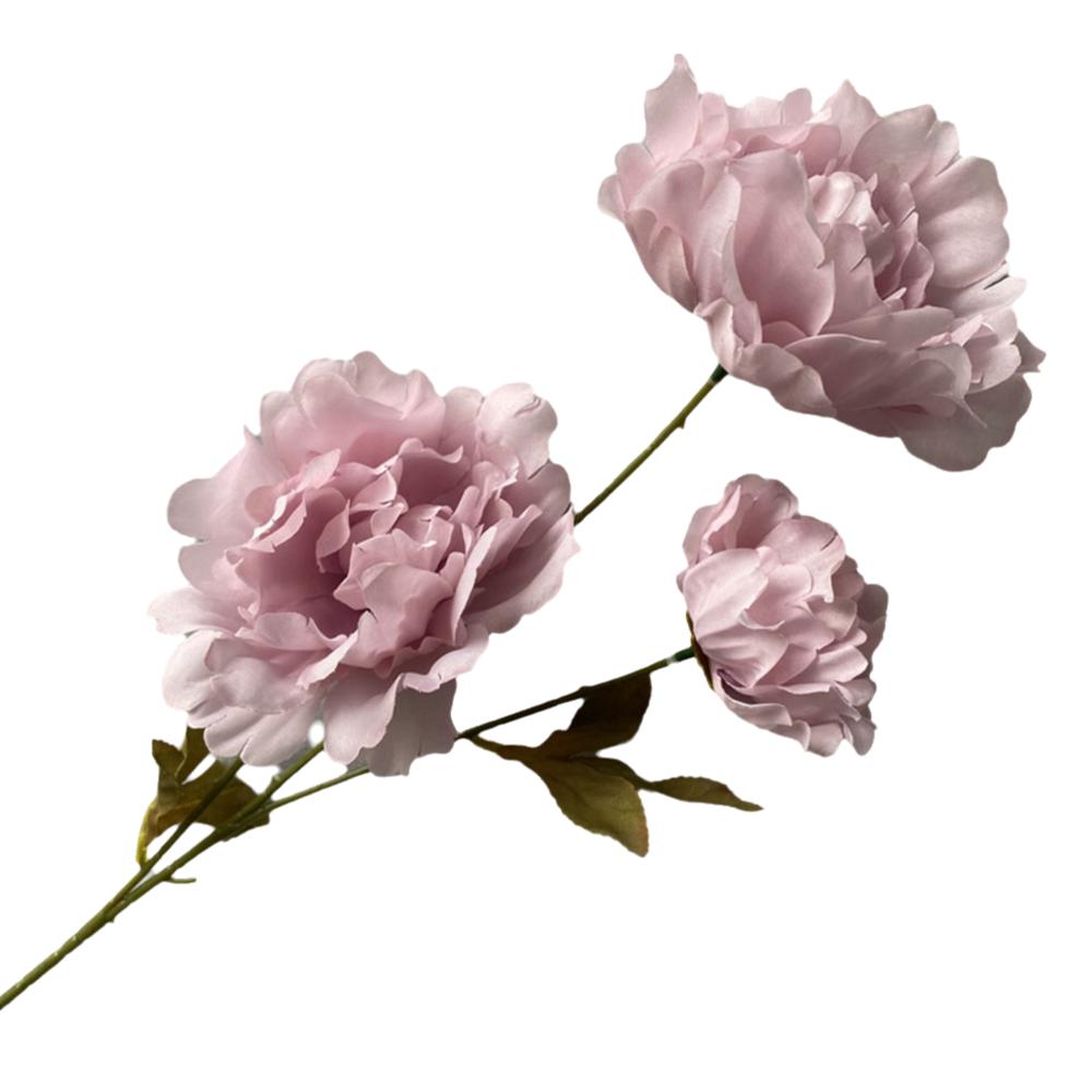 3 Heads Lifelike Flowers Multicolor Faux Flower Peony Peony Artificial Flower  Home Decoration