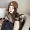 Hat Winter Female High-value Round Face Student Versatile Cold-proof Warm Face Small Knitted Wool Hat