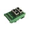 1PC Junction Box FOR RJ45  To Terminal Blocks 4-Port Parallel Terminal Block 4 Port Parallel Network Connector 8P8C Ethernet