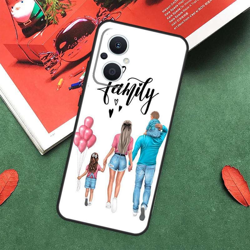 Baby Mom Daughter Girl Son Dad Case For OPPO Reno 14F 13F 12F 11F 12 13 14 10 Pro 7 8 Lite OPPO Find X5 X6 X8 X9 Pro Cover
