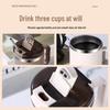 Large Capacity 304 Stainless Steel Mug with Lid & Spoon - Ideal for Coffee, Tea & Water Separation.