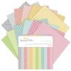 5 Styles 24 Sheets DIY Photo Album Scrapbook Junk Journal Account Card Background Paper 6 Inch Simple Lines Dots Theme