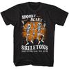 Spooky Scary Skeletons Bats And Graves Music Shirt