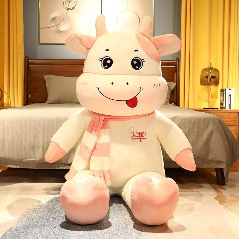 Toys Cute Cow Doll Little Cow Plush Toy Chinese Zodiac Cow Doll Cloth Doll New Year'S Gift Girl'S Birthday Gift