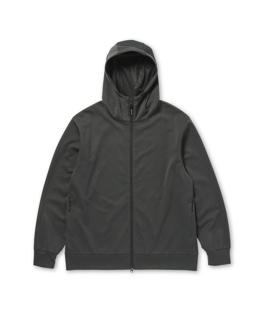 Snow Peak Wind Block Tricot Zip Parka UV CHARCOAL S (Windproof, Moisture-wicking, Quick-drying, Protection)