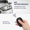 kwmobile Key Cover for Alfa Romeo Car Remote Key Protective Soft Silicone Carbon Fiber Design 3-Button - Case, Cover,