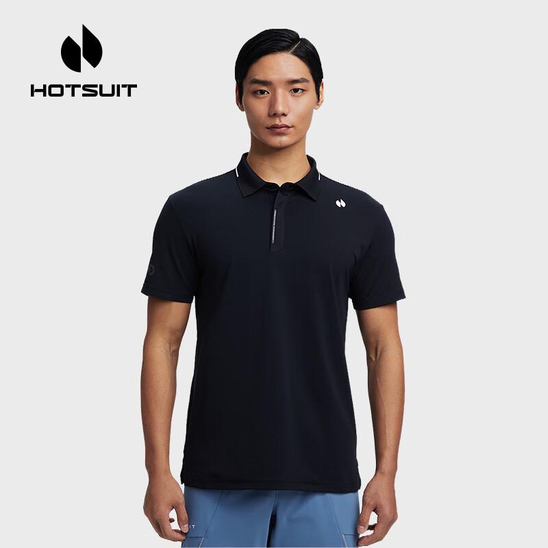 HOTSUIT Вязаная футболка-поло с коротким рукавом L
