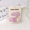 Pink Patent Leather Sweet Girl's Hair Clips - Versatile Bangs & Flyaway Hair Accessories