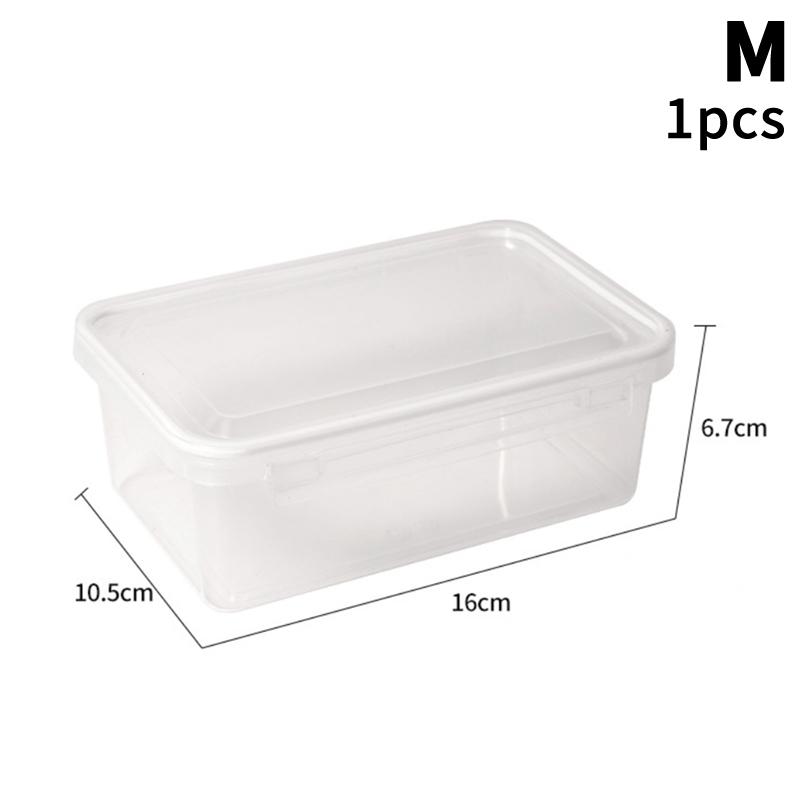 Food Storage Box Transparent Storage Container Fridge Organizer Microwave Safe Fresh-Keeping Sealing Box Kitchen Food Dispenser