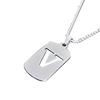 26 Letters English Titanium Steel Necklace Men'S And Women'S Versatile Sweater Sweater Chain Simple Fashion Collarbone Chain