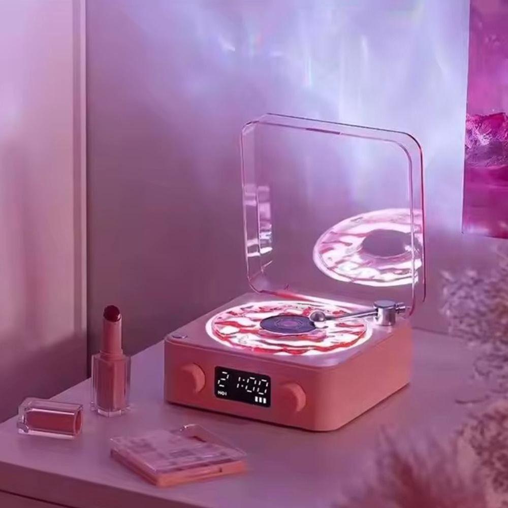 Portable White Noise Bluetooth Speaker Mini Wave Vinyl Player Retro Vinyl Record Player  Home