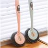 Steel wire brush kitchen can be hung pot brush long handle to oil cleaning brush with steel ball brush dishwasher