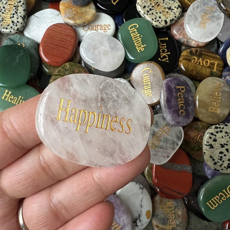 Inspirational Stones Highly Polished Natural River Rock Faith Stone DIY Rocks for Engraved Inspirational Polished Garden Stones