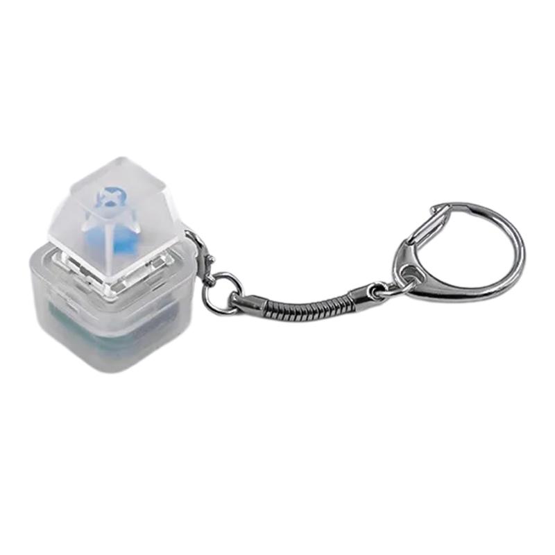 

Mechanical Keyboards Switches Tester Keycap Testing Tool with Stress Relief Function Clear Keychain