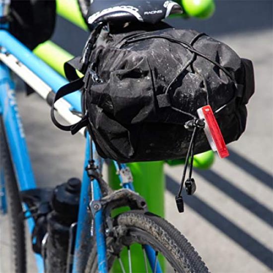 FAIRWEATHER Seat Large Bicycle Saddlebag for Bikepacking X-Pac Bag, Black, Capacity, Waterproof, Heavy-Duty