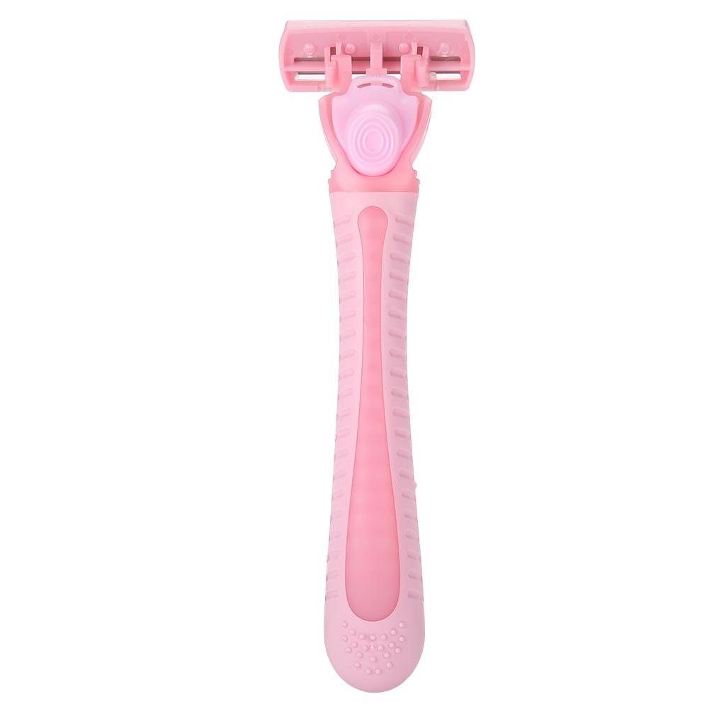 

6Pcs Six Layer Female Razor Blades Women Body Hair Removal Manual Epilator with 1 Handle