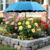 Ombrello per Ombra Piante con Palo Metallico Telo Ombreggiante Resistente alle Intemperie Protezione Solare da Esterno Piante Fiori in Vaso Forniture da Giardino