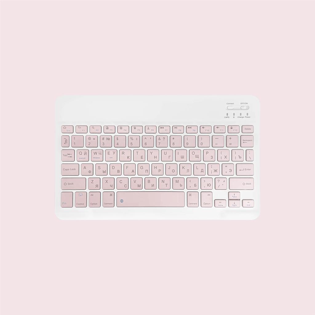 Ultra-Slim Bluetooth Keyboard Portable Mini Wireless Rechargeable for iPad Korean Japanese English Spanish Russian