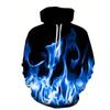 Spring Autumn Hooded Sweatshirt 3D Digital Printing Unisex Hoodies Men Women Fashion Loose Pullover