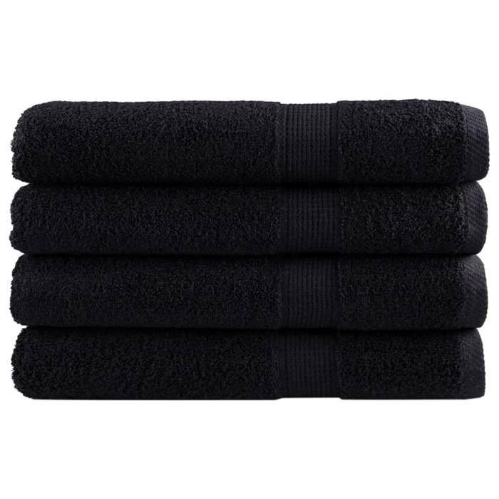 VidaXL Serviettes de Sauna de Qualité Supérieure 4 pcs, Paréos de Sauna, Draps de Bain, Serviettes de Douche Salle de Bain 137435