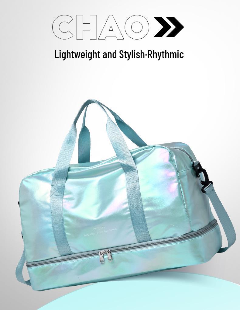 Women's Glossy Sport Yoga Bag 2025 - Stylish Crossbody & Handheld Travel Bag, Ideal for Fitness Enthusiasts.