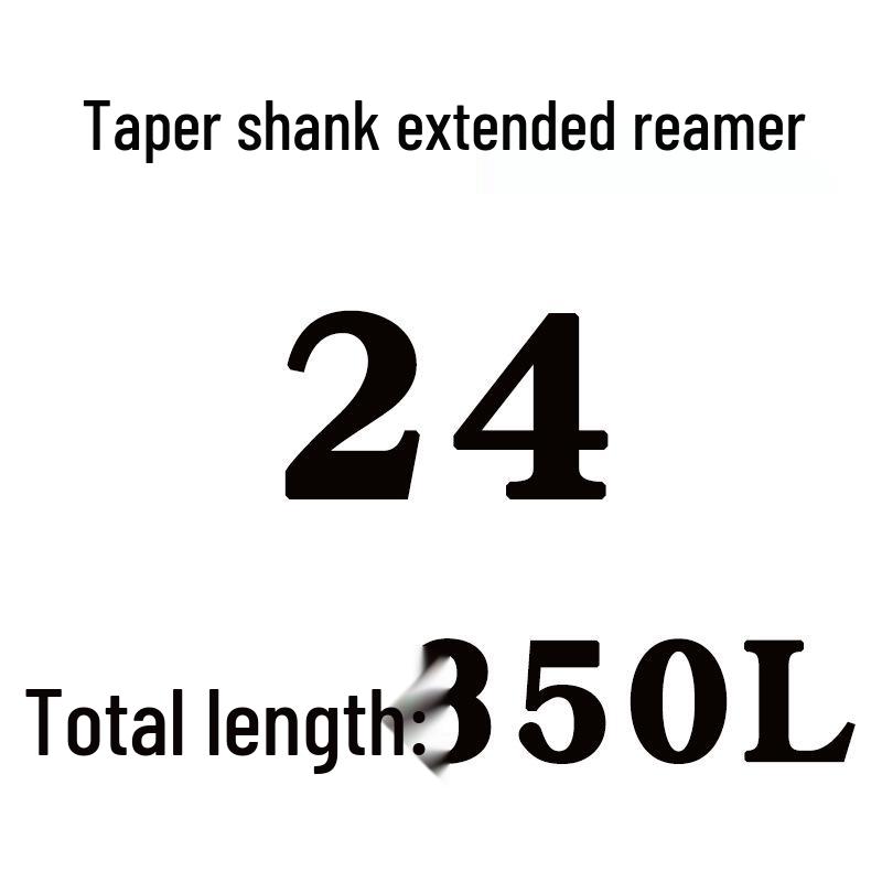 Extra Long High-Speed Steel Taper Shank Machine Reamer for Deep Holes, Sizes 16, 18, 20, 22, 24, 25, 30, 40