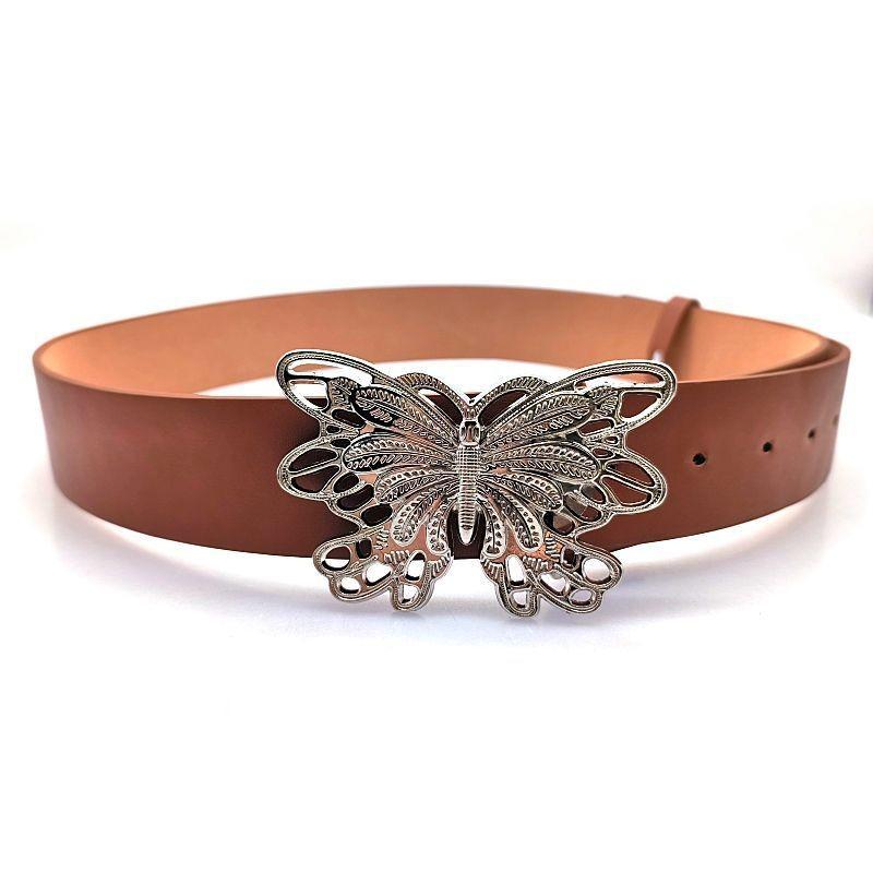 Minimalist Automatic Trendy Buckle Womens Belt In Black White Pink Brown Colors