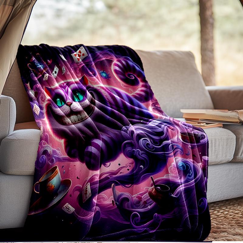 WonderlCat Fantasy Blanket Lightweight Ideal Bedding Blanket Perfect for Travel, Camping, Living Rooms, Offices, Sofas, Fan Christmas Gift