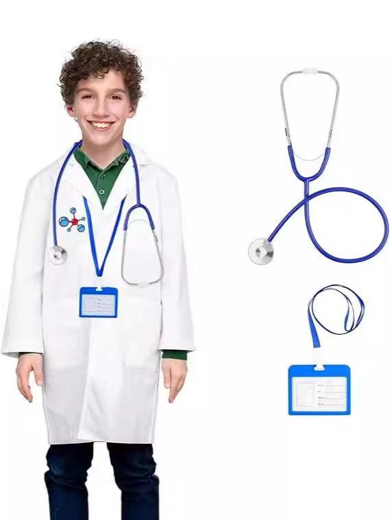 Kids' Doctor Lab Coat & Costume for Dress-Up Play