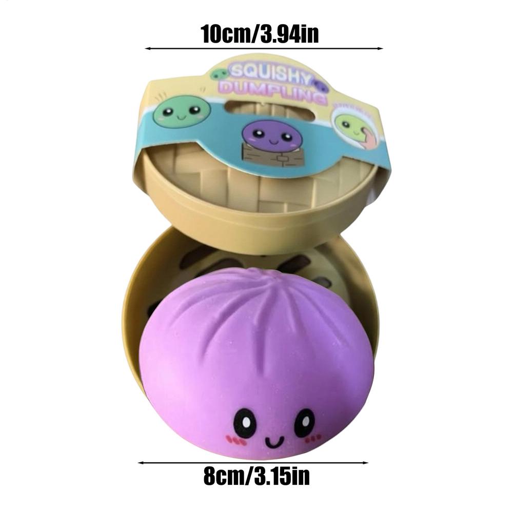 

Cute Dumpling Slow Rising Stress Squeeze Toy, Rebound Relaxation Fidget for Adults, Kids, Teens Home, Office, Travel, School фиолетовый