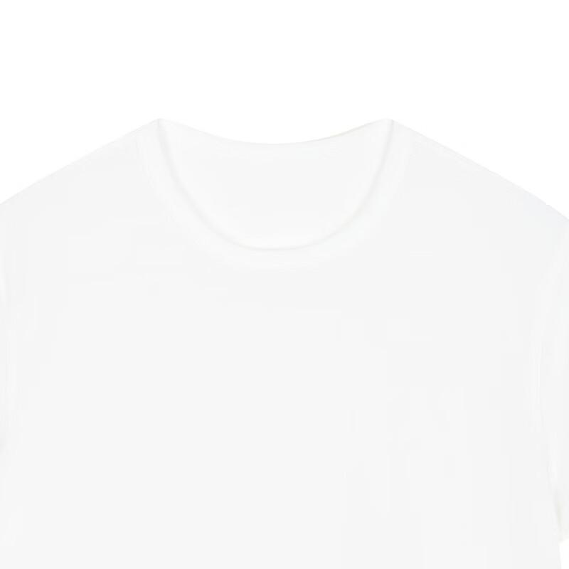 LESS 2025 Summer Round Neck Short Sleeve T-Shirt