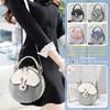 Shoulder PU with Stands Perfect for and Black NICOLE&DORIS Women's Bag, Handbag, Small, Crossbody, 2-Way, Leather, Cute, Round, Divided, Waterproof,