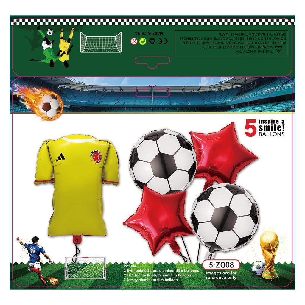 Boys Football Green Balloon Arch Birthday Football Party Decoration World Cup Themed Balloon Set