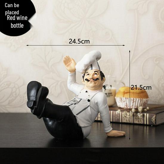 American Chef Doll Soft Figurine - Dessert & Pastry Shop Display Model
