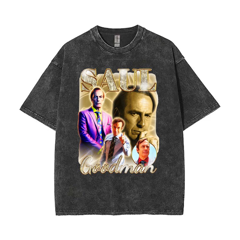 Washed Vintage Heisenberg TV Breaking Bad Stay Out of My Territory T Shirt Better Call Saul Graphic Tshirts Men Retro T Shirts
