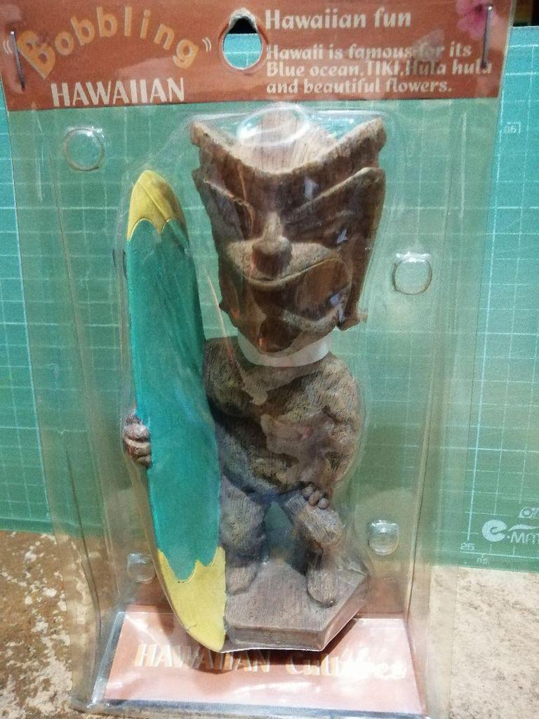 [USED] Bobbling Hawaiian Tiki Bobbling Surfer Tiki