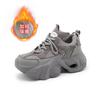 25211 Double mesh breathable dad shoes women's tide autumn new thick soles show small feet